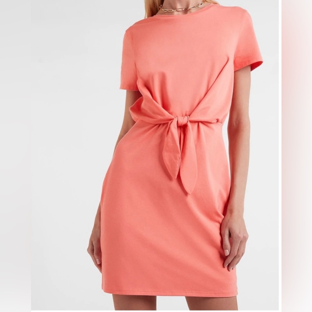 Express Pink Tie Dress • NWT 💕